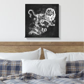 Toile Zodiac Vintage Leo (Insitu(Chambre))