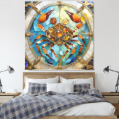 Toile Zodiaque - Cancer Le Crabe (Insitu(Chambre))