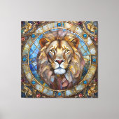 Toile Zodiaque - Lion le Lion (Recto)