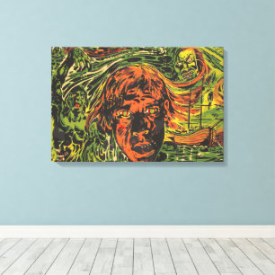 Toile Zombies Halloween vintage, street art graffiti