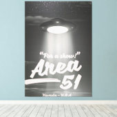 Toile Zone 51 affiche mono "Pour un spectacle" (Insitu (Plancher de Bois))
