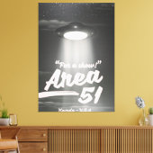 Toile Zone 51 affiche mono "Pour un spectacle" (Insitu(Salon))