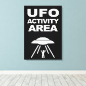 Toile zone d'activité UFO, conception geek (Insitu (Plancher de Bois))