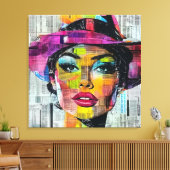 Toile Zone d'art pop urbain Imprimer (Insitu(Salon))