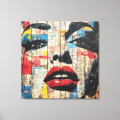 Toile Zone d'art pop urbain Imprimer (Recto)