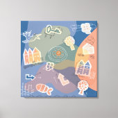 Toile Zone de la ville bleue (Recto)