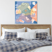 Toile Zone de la ville bleue (Insitu(Chambre))