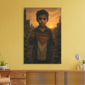 Toile Zone de résilience de Palestine Imprimer (Insitu(Salon))