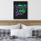 Toile Zone de sirène seulement dans Neon Green et Purple (Insitu(Chambre))
