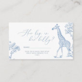 Toilee de jouy Safari Hoe groot is mama's buik Informatiekaartje (Voorkant)