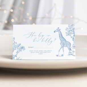 Toilee de jouy Safari Hoe groot is mama's buik Informatiekaartje