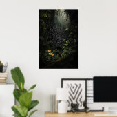 Toiles d'araignées dans une impression sur toile d (Bureau à domicile)
