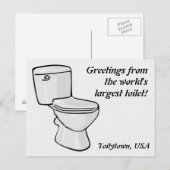 Toilet Briefkaart (Voorkant / Achterkant)