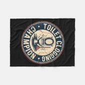 Toilet Clogging Chamon Fleece Deken (Voorkant (Horizontaal))