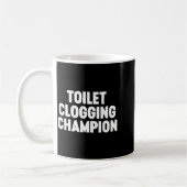 Toilet Clogging Chamon Funny Award Dad Jokes Koffiemok (Links)