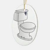 Toilet Keramisch Ornament (Links)