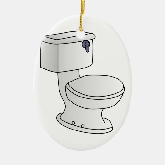 Toilet Keramisch Ornament (Voorkant)