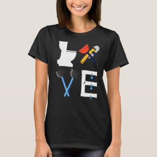 Toilet Loodgieter Loodgieterswerk Aannemer Stea T-shirt
