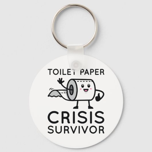 Toilet Paper Crisis Survivor Sleutelhanger (Voorkant)