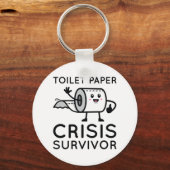 Toilet Paper Crisis Survivor Sleutelhanger (Voorkant)