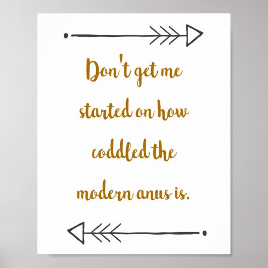 Toilet Paper Funny Bathroom Quote Poster (Voorkant)