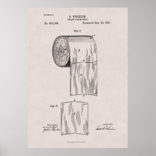 Toilet Paper nr. 465,588, ingediend door S. Wieler Poster