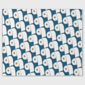 Toilet Paper Pattern Birthday Quarantine Cadeaupapier (Vlak)