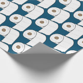 Toilet Paper Pattern Birthday Quarantine Cadeaupapier (Hoek)