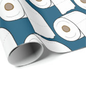 Toilet Paper Pattern Birthday Quarantine Cadeaupapier (Rol Hoek)