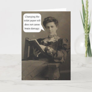 Toilet Paper Quote Kaart