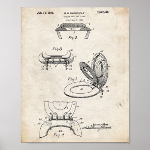 Toilet Paper Roll Patent Poster