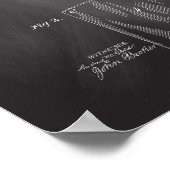 Toilet Paper Roll Patent Print Chalkboard Poster (Hoek)