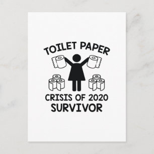 Toilet Paper Survivor Briefkaart