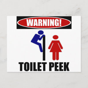 Toilet Peek Briefkaart