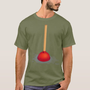 Toilet Plunger Funny Plumber Bathroom T-shirt