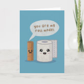 Toilet Pun: U bent mijn Roll Model Bedankkaart (Voorkant)