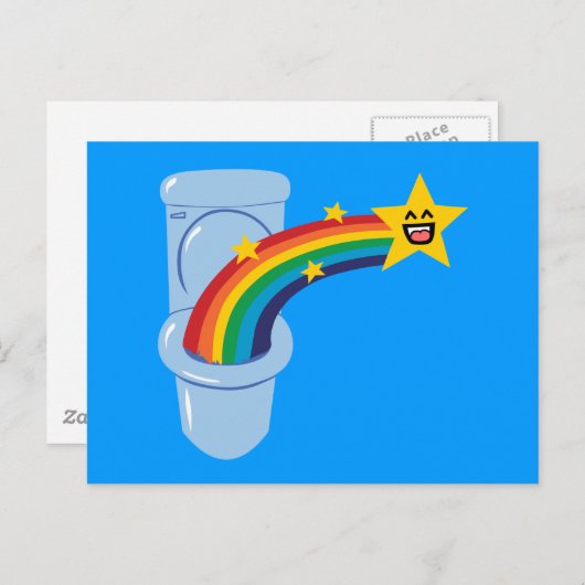 Toilet Rainbow Briefkaart (Voorkant / Achterkant)