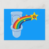 Toilet Rainbow Briefkaart (Voorkant)