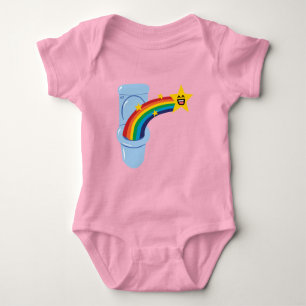 Toilet Regenboog Baby T-shirt