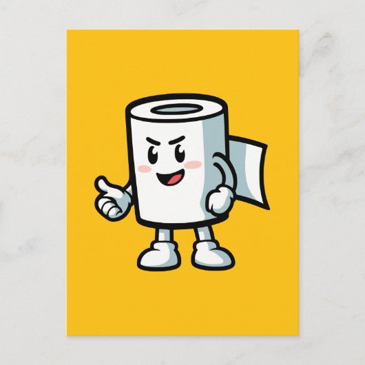 Toilet Roll Briefkaart (Voorkant)