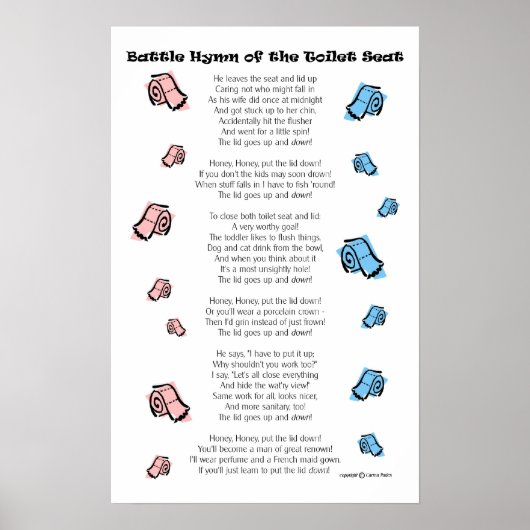 Toilet Seat Poster (Voorkant)