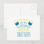 Toilet Seats & Sprinkles Briefkaart (Voorkant / Achterkant)