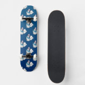 Toilet Shark Funny Blue Skateboard (Recto)