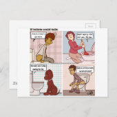 Toilet Talk Briefkaart (Voorkant / Achterkant)