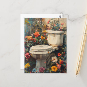 Toilet teruggewonnen door Natuur Briefkaart