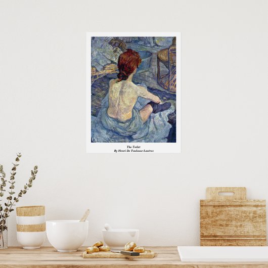 Toilet, van Henri de Toulouse-Lautrec Poster (Keuken)