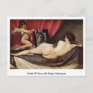 Toilet van Venus door Diego Velazquez Briefkaart