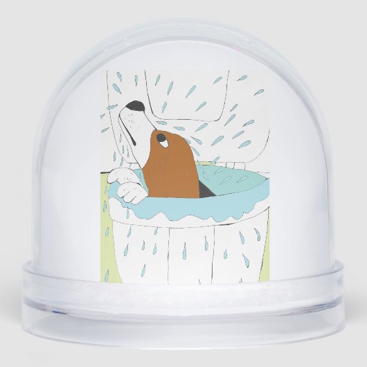 toilethond sneeuwbol (Voorkant)