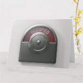 Toiletindicator Bezette Kaart (Gele Bloem)