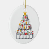 toiletpapier 2020, grappig kerstfeest keramisch ornament (Rechts)